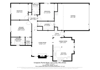 9 Apache Plume Road Floor Plan