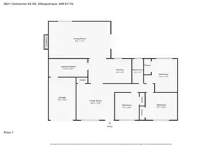 3621 Comanche Road NE Floor Plan