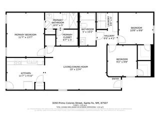 3050 Primo Colores Street Floor Plan