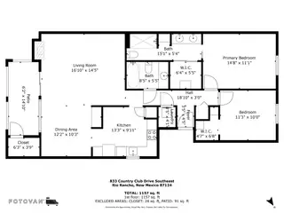833 Country Club Drive SE APT 2A Floor Plan
