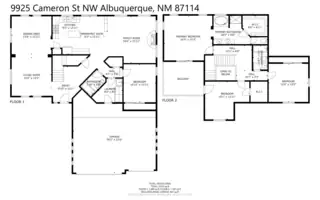 9925 Cameron Street NW Floor Plan