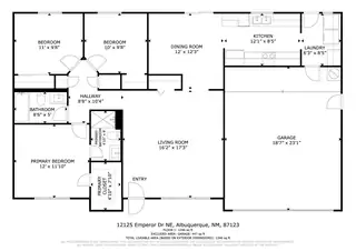 12125 Emperor Drive NE Floor Plan