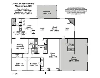 2500 La Charles Drive NE Floor Plan