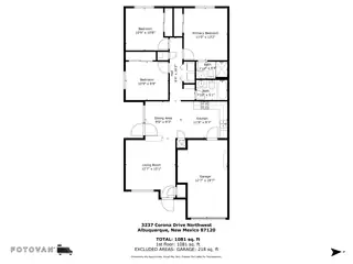 3237 Corona Drive NW Floor Plan