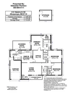 3121 Madeira Drive NE Floor Plan