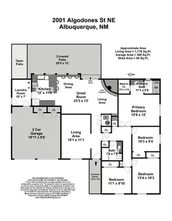 2001 Algodones Street NE Floor Plan