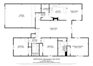 14025 Nambe Avenue NE Floor Plan