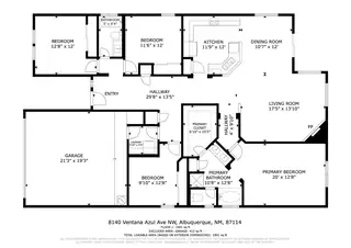 8140 Ventana Azul Avenue NW Floor Plan