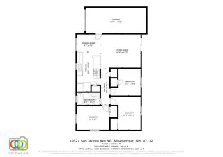 10521 San Jacinto Avenue NE Floor Plan
