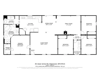 82 Jesse James Road Floor Plan