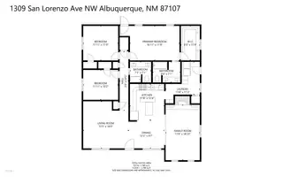 1309 San Lorenzo Avenue NW Floor Plan