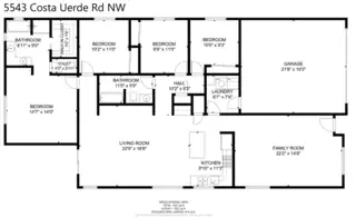 5543 Costa Uerde Road NW Floor Plan