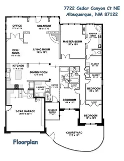 7722 Cedar Canyon Court NE Floor Plan