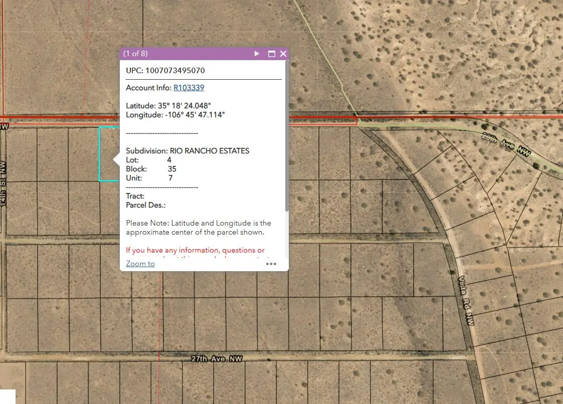 Rio Rancho Estates U7 B35 L4