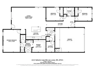 1012 Vallecito Loop NW Floor Plan
