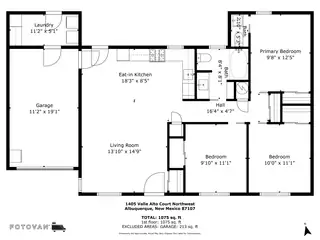 1405 Valle Alto Court NW Floor Plan