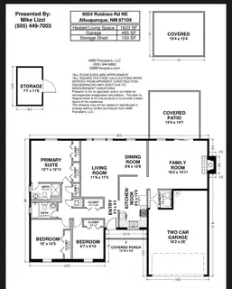 8004 RUIDOSO Road NE Floor Plan
