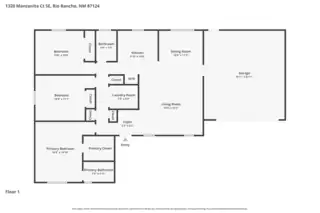 1320 Manzanita Court SE Floor Plan