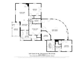 606 Tulane Drive NE Floor Plan