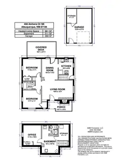 408 Amherst Drive NE Floor Plan