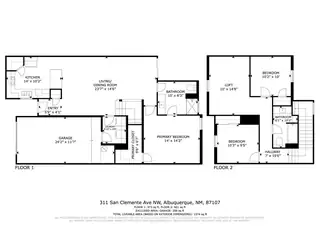 311 San Clemente Avenue NW Floor Plan