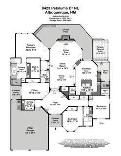 8423 Petaluma Drive NE Floor Plan