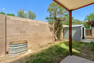 321 La Chamisal Lane NW Backyard