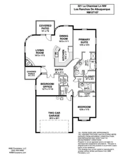 321 La Chamisal Lane NW Floor Plan