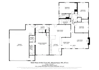 9600 Mesa Arriba Court NE Floor Plan