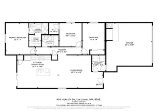 410 Hicks Drive SW Floor Plan