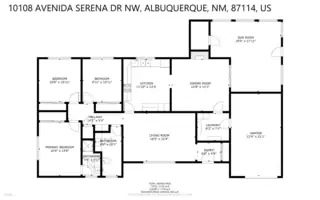 10108 Avenida Serena Drive NW Floor Plan