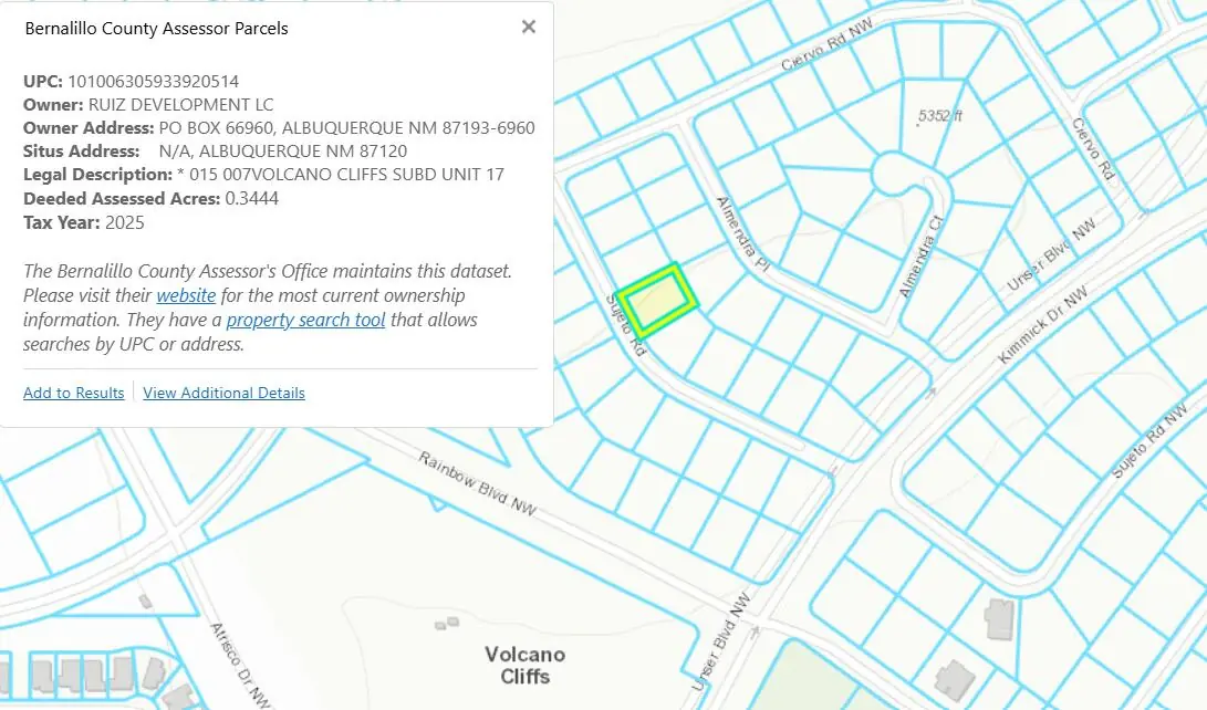 9 Lots Volcano Cliffs Subd NW