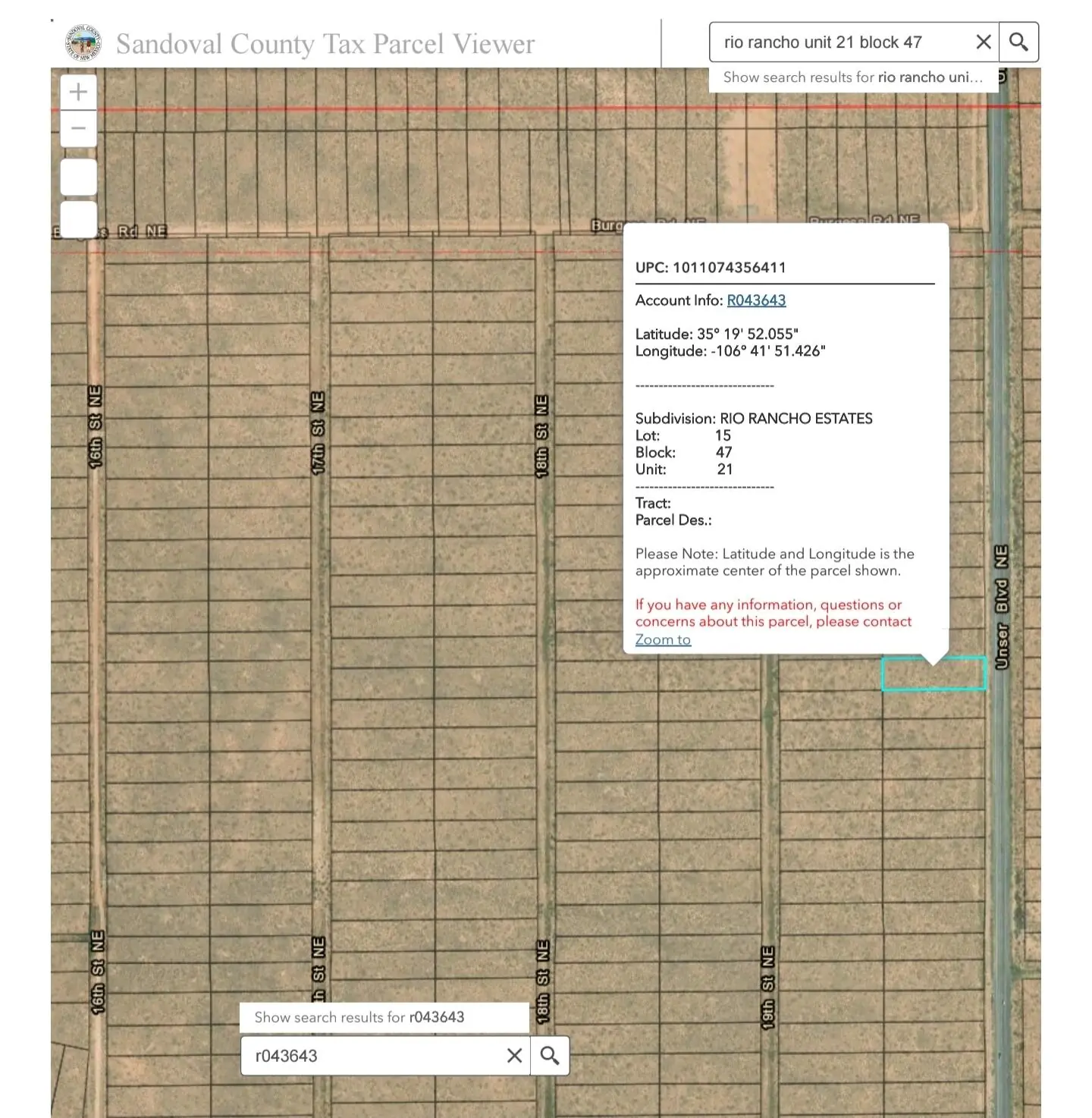 Unser Bld UNIT 21 block 47 lot 15 Boulevard NW