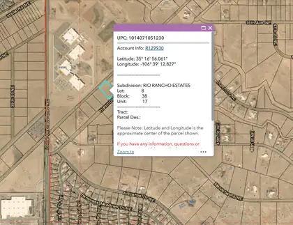 4201 Huron Dr NE - U17 B38 Lot 8, Rio Rancho 