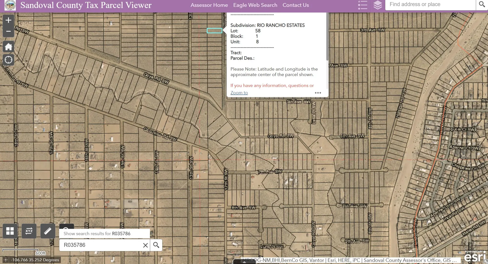 12th (U8 B1 L58) Street SW