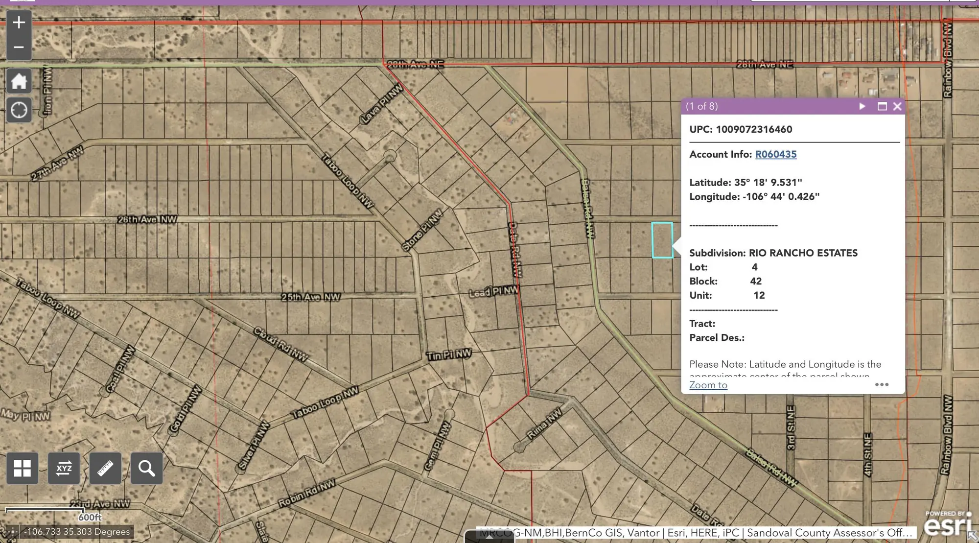Sub Rio Rancho Estates Lot 4, Rio Rancho, NM 87144
