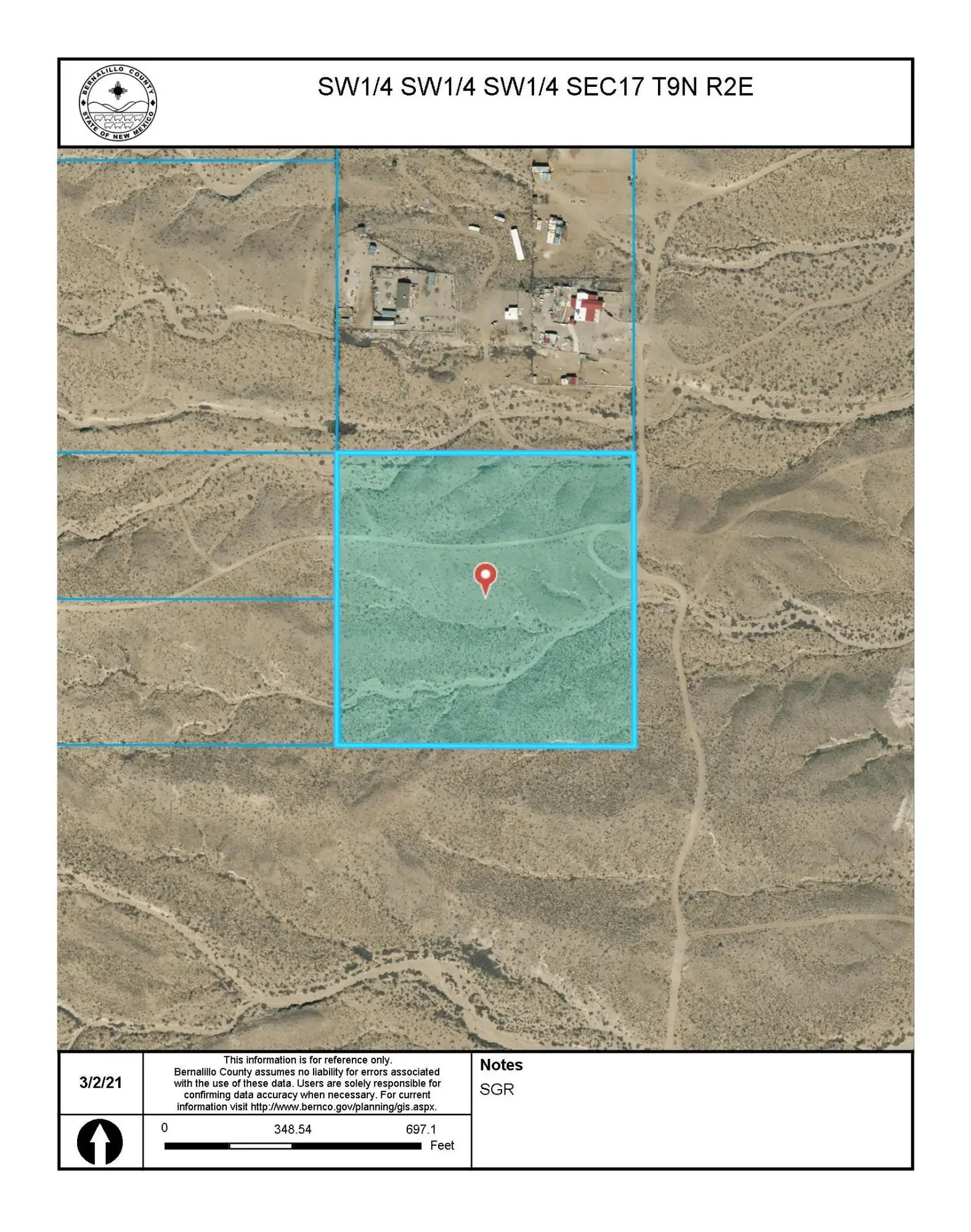 Off Pajarito (T.K 2) Road SW